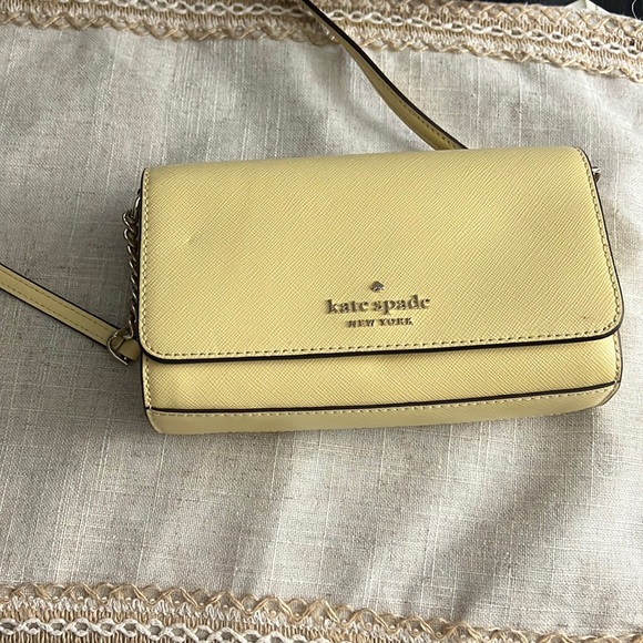 kate spade Bags Kate Spade Yellow Crossbody Purse Poshmark